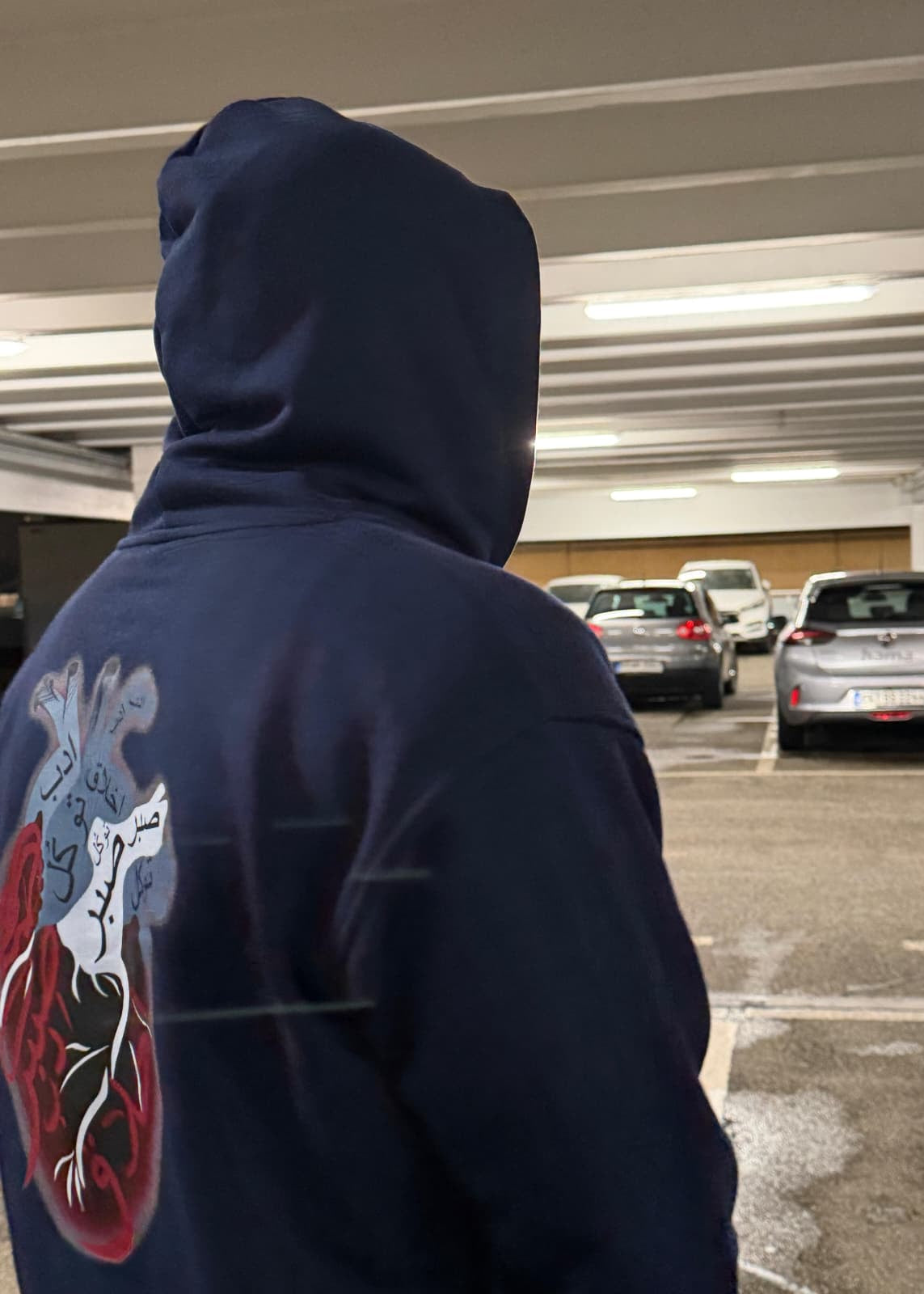 Heart of a Muslim Oversized Zipper Hoodie